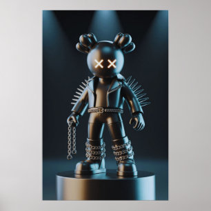Kaws Companion: Graffiti Splash Poster