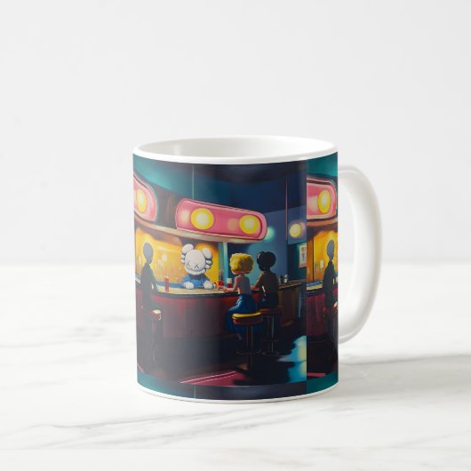 kaws dinieren kaffeetasse (VorderseiteRechts)