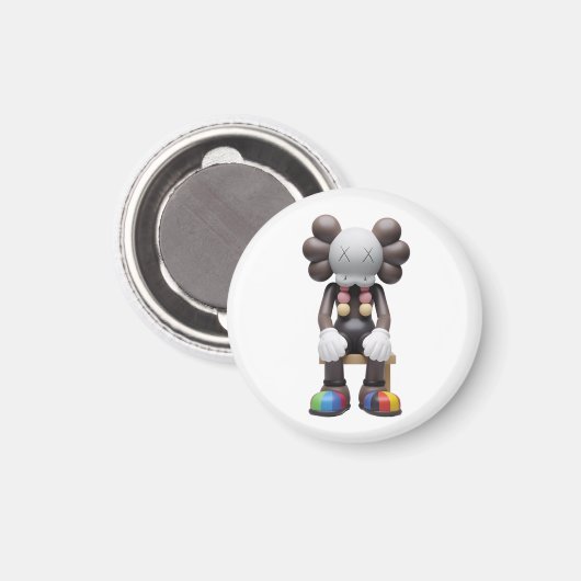 KAWS im Magnet Erholung - Einzigartige Magnetkunst (Vorderseite/Rückseite)