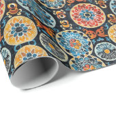 Kawung Motif: Javanesisches Batik-Kunstmeisterwerk Geschenkpapier (Rolleneckpunkt)