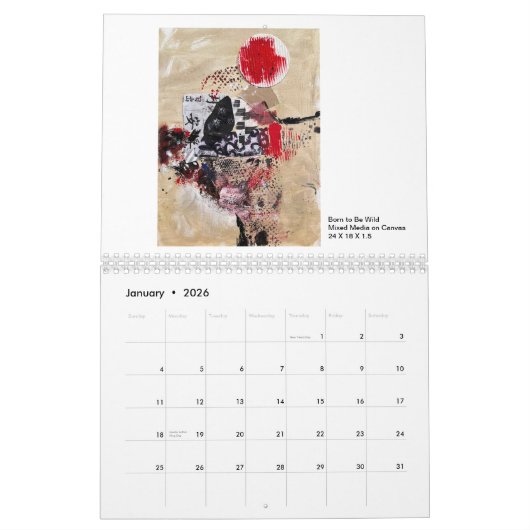 Kay Cassill 2023 Art Calendar Kalender (Jan 2026)