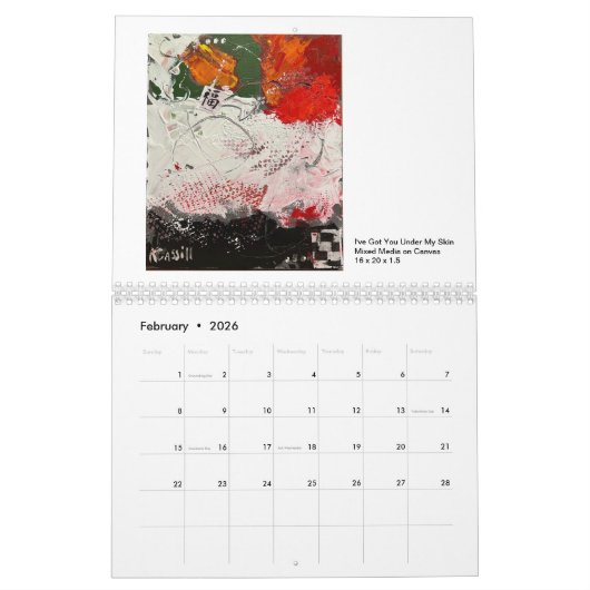 Kay Cassill 2023 Art Calendar Kalender (Feb 2026)