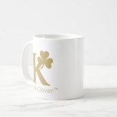 Kay Clover™ Signature-Tasse - Gold Monogram Kaffeetasse (Vorderseite Links)