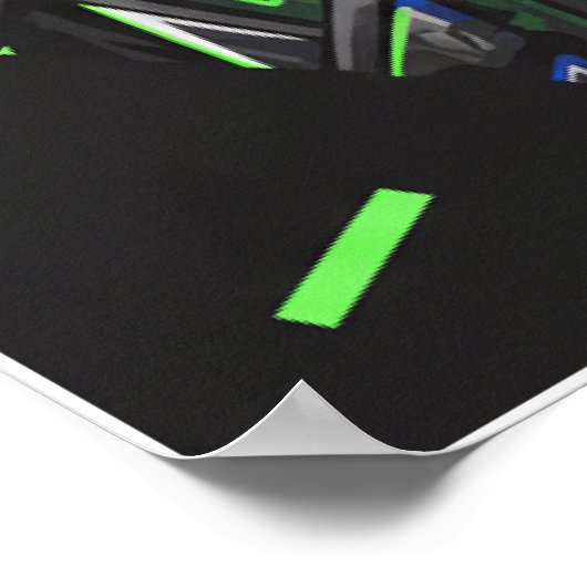 Kay Flock Poster – Confidence Has No Competition (Ecke)