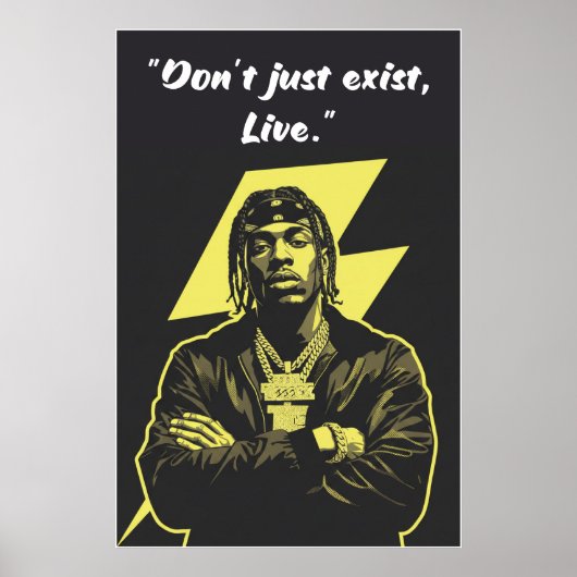 Kay Flock Poster – Don’t Just Exist Live (Vorne)
