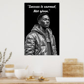 Kay Flock Poster – Erfolg wird verdient Motivation (Küche)