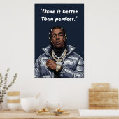 Kay Flock Poster – Fertig ist besser als perfekt (Küche)