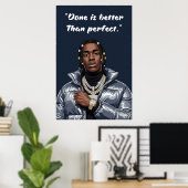 Kay Flock Poster – Fertig ist besser als perfekt (Heimbüro)