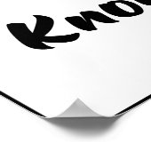 Kay Flock Poster – Know Your Worth Motivation Art (Ecke)