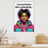 Kay Flock Poster – Less Perfection (Küche)