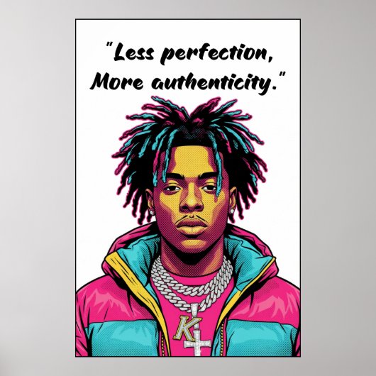 Kay Flock Poster – Less Perfection (Vorne)