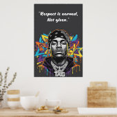 Kay Flock Poster – Respekt wird verdient, nicht ge (Küche)