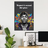 Kay Flock Poster – Respekt wird verdient, nicht ge (Heimbüro)
