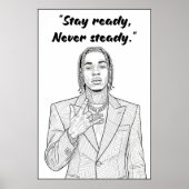 Kay Flock Poster – Stay Ready Never Steady (Vorne)