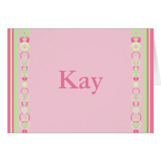 Kay Modern Circles Individuelle Name Card