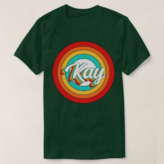 Kay Name Shirt Vintag Kay Circle (Design vorne)