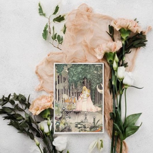 Kay Nielsen Das Bild vom Fairy Lake Dankeskarte