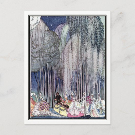 Kay Nielsen - in Pulver und Crinoline Postkarte (Vorderseite)