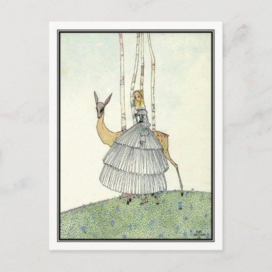 Kay Nielsen - in Pulver und Crinoline Postkarte (Vorderseite)