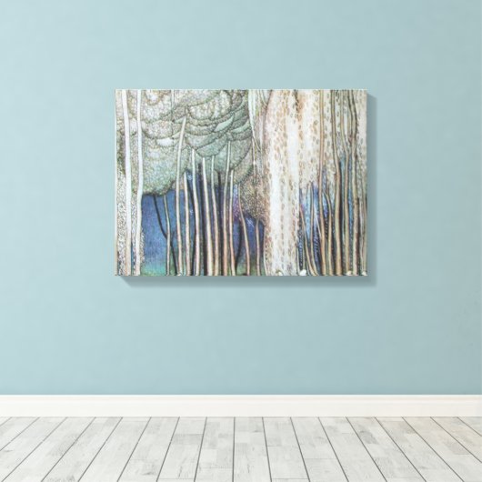 Kay Nielsen von den Zwölf Tanzprinzessen Leinwanddruck (Insitu (Holzboden))