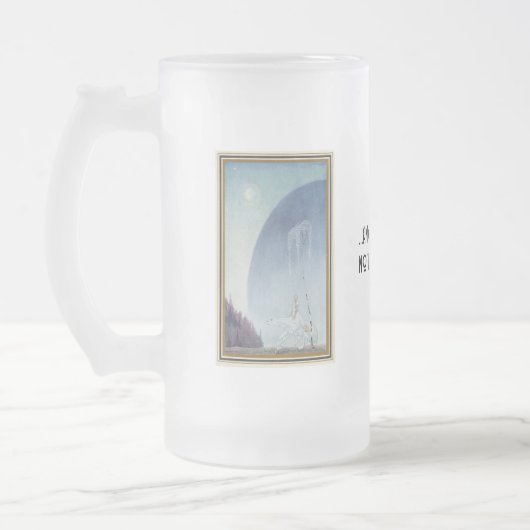 Kay Nielsen Woman Riding Polar Bear Mattglas Bierglas (Links)