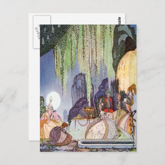 Kay Nielsens Aschenputtel am Ball Postkarte (Vorne/Hinten)