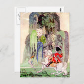 Kay Nielsens Prinz Charming von der schlafenden Sc Postkarte (Vorne/Hinten)