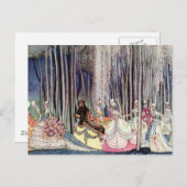 Kay Nielsens zwölf Tanzprinzesse Postkarte (Vorne/Hinten)