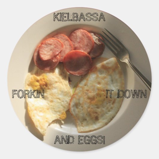 KAY PASA, KIELBASSA? RUNDER AUFKLEBER (Vorderseite)