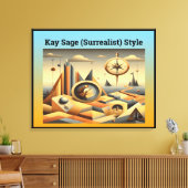 Kay Sage (Surrealst) Style Leinwanddruck (Insitu (Wohnzimmer))