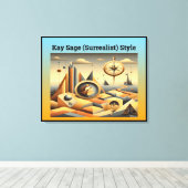 Kay Sage (Surrealst) Style Leinwanddruck (Insitu (Holzboden))