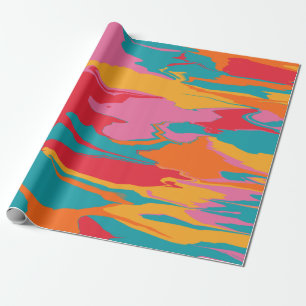 Kaya - Abstrakte Verflüssigungsdesign Geschenkpapier