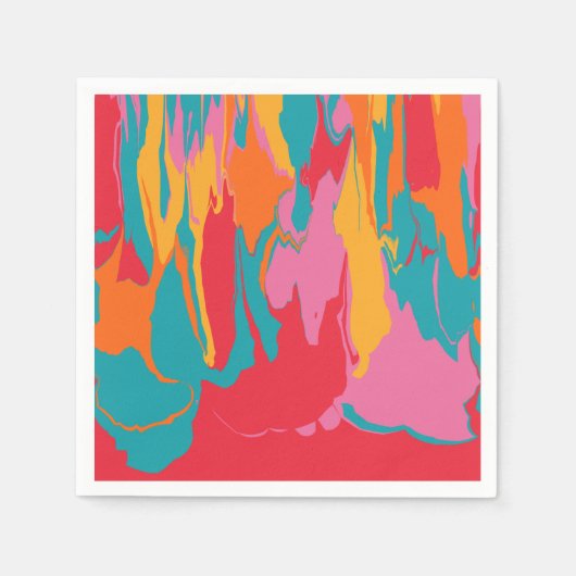Kaya - Abstraktes Liquidationsdesign Serviette (Vorderseite)