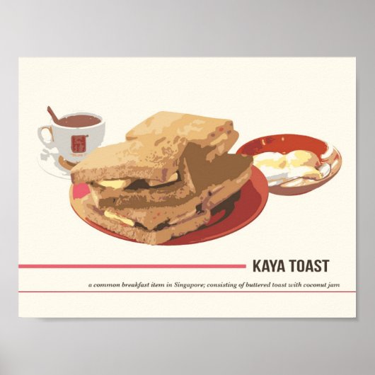 Kaya Toast Poster (Vorne)