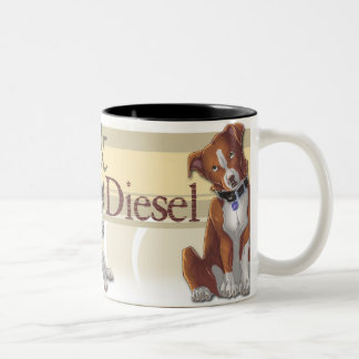Kaya u. DieselTasse (repariert) Zweifarbige Tasse