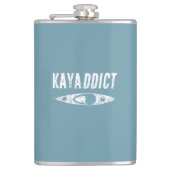 Kayak Addict Flachmann (Vorderseite)