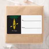 Kayak "All is bright"-Weihnachtslabel (Insitu)