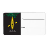 Kayak "All is bright"-Weihnachtslabel (Vorne)