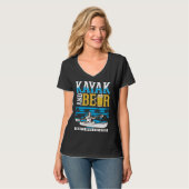 Kayak And Beer Kayaker Kayak T-Shirt (Vorderseite Vollansicht)