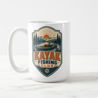 Kayak Angelclub - Vintage Retro Outdoor Angeln Kaffeetasse