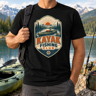 Kayak Angelclub - Vintage Retro Outdoor Angeln T-Shirt