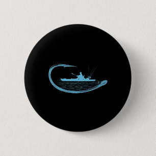 Kayak-Angler Angelhaken Grafik Kayaker Angeln Button