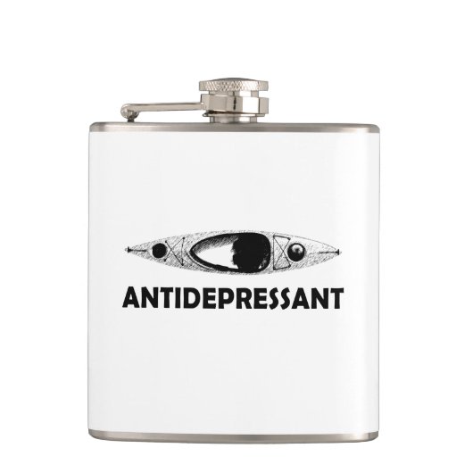 Kayak Antidepressivum Flachmann (Vorderseite)