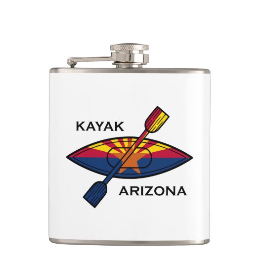 Kayak Arizona Flag Flachmann (Vorderseite)