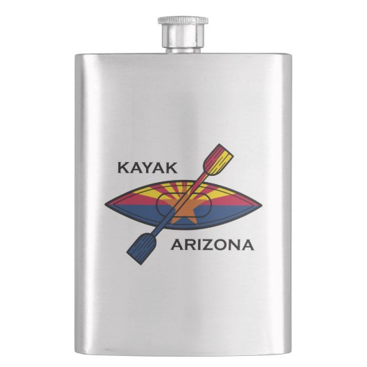 Kayak Arizona Flag Flachmann (Vorderseite)