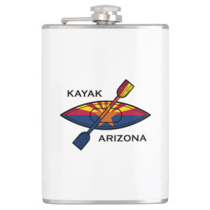 Kayak Arizona Flag Flachmann