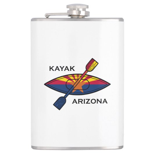 Kayak Arizona Flag Flachmann (Vorderseite)