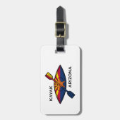 Kayak Arizona Flag Gepäckanhänger (Vorderseite vertikal)
