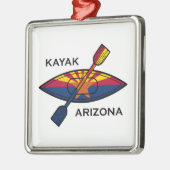 Kayak Arizona Flag Ornament Aus Metall (Links)