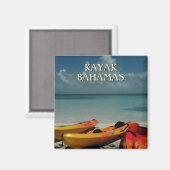 Kayak Bahamas Travel Magnet (Vorderseite/Rückseite)